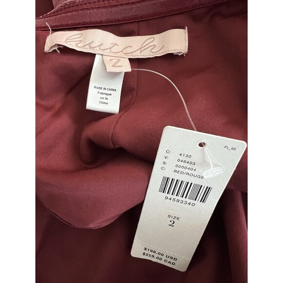 NWT Anthropologie Hutch Long Sleeve Square Neck Velvet Mini Dress Size 2 - Picture 8 of 10